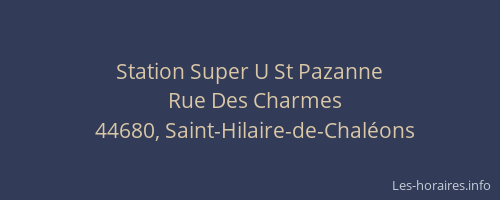 Station Super U St Pazanne