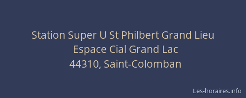 Station Super U St Philbert Grand Lieu