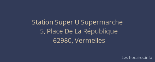 Station Super U Supermarche