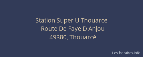 Station Super U Thouarce