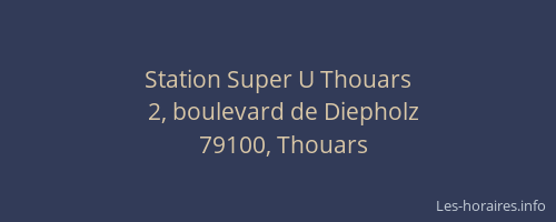 Station Super U Thouars