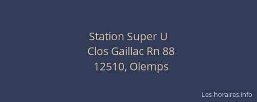 Station Super U