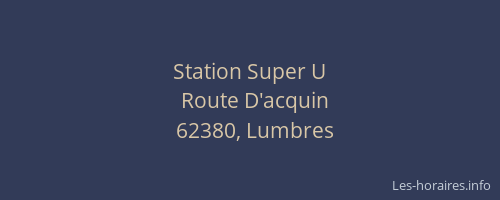 Station Super U
