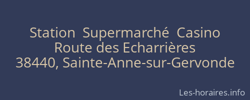 Station  Supermarché  Casino