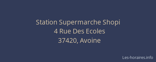 Station Supermarche Shopi