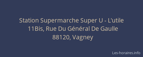 Station Supermarche Super U - L'utile