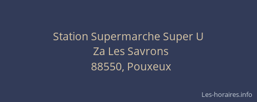 Station Supermarche Super U