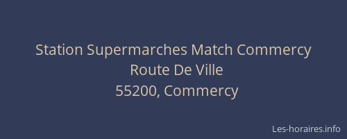 Station Supermarches Match Commercy