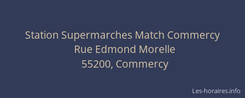 Station Supermarches Match Commercy