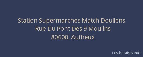 Station Supermarches Match Doullens