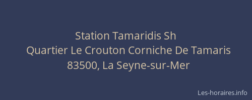 Station Tamaridis Sh