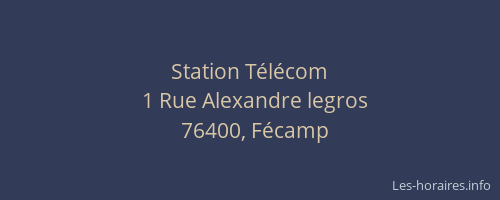 Station Télécom