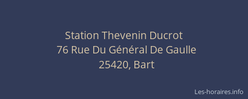 Station Thevenin Ducrot