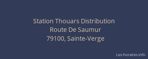 Station Thouars Distribution