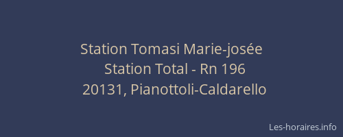 Station Tomasi Marie-josée