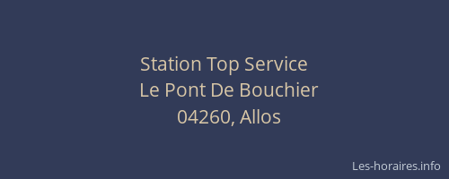Station Top Service