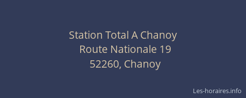 Station Total A Chanoy
