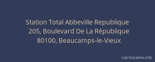 Station Total Abbeville Republique