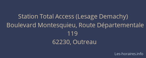 Station Total Access (Lesage Demachy)