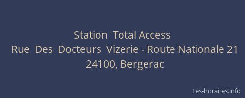 Station  Total Access