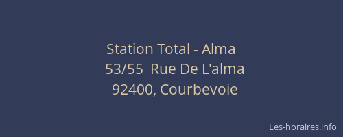 Station Total - Alma
