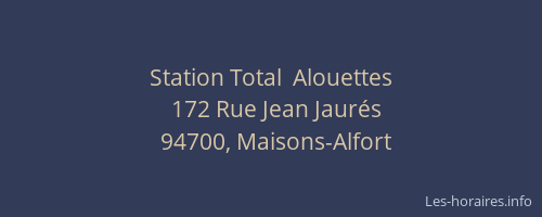 Station Total  Alouettes