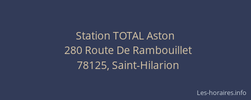 Station TOTAL Aston