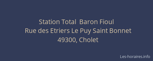 Station Total  Baron Fioul