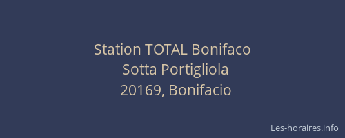 Station TOTAL Bonifaco