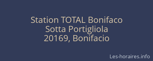 Station TOTAL Bonifaco