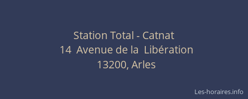 Station Total - Catnat