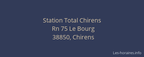 Station Total Chirens