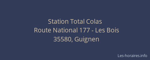 Station Total Colas