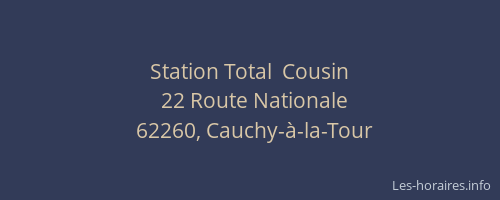 Station Total  Cousin