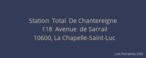 Station  Total  De Chantereigne