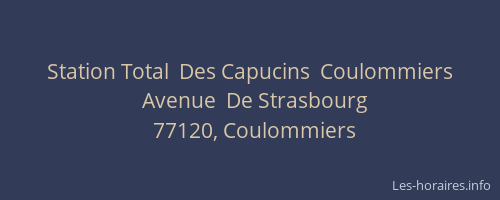 Station Total  Des Capucins  Coulommiers