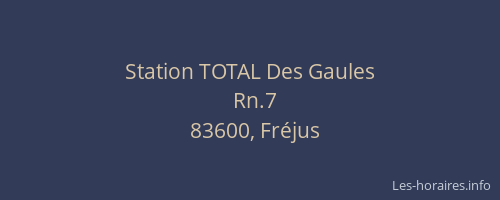 Station TOTAL Des Gaules