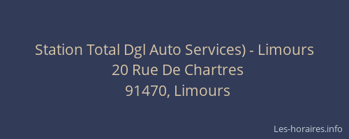 Station Total Dgl Auto Services) - Limours