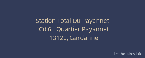 Station Total Du Payannet