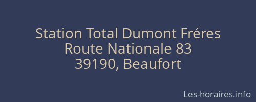 Station Total Dumont Fréres