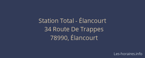 Station Total - &Eacute;lancourt