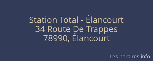 Station Total - Élancourt