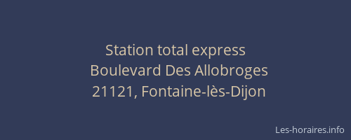 Station total express