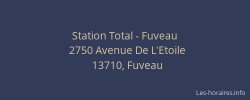 Station Total - Fuveau