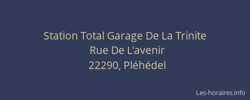 Station Total Garage De La Trinite