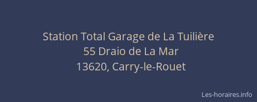 Station Total Garage de La Tuilière