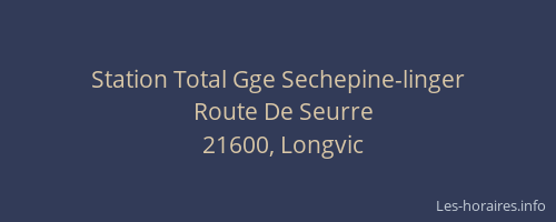 Station Total Gge Sechepine-linger