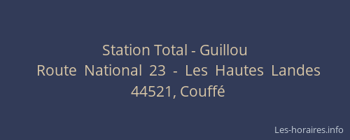 Station Total - Guillou