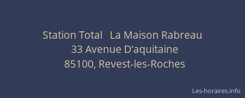 Station Total   La Maison Rabreau