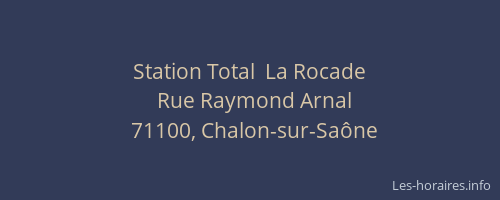 Station Total  La Rocade